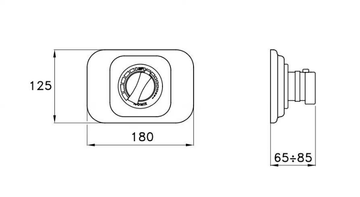 ROMA IS3293 - Thermostatic shower mixer by RUBINETTERIE STELLA - view 3